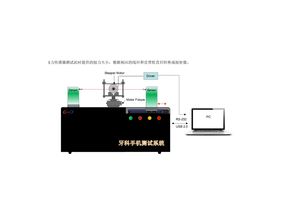 高转速牙科手机测试系统-ISO 14457高转速手机性能验证