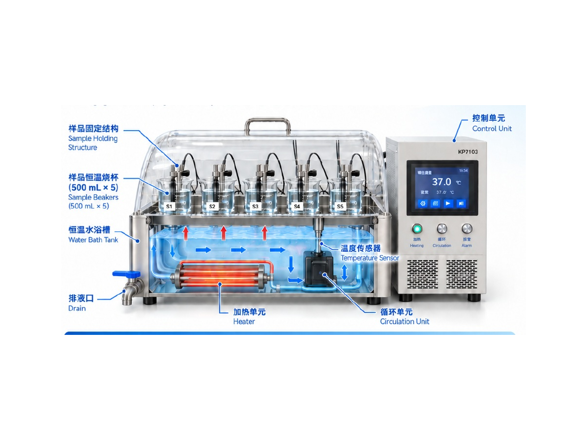 超级恒温水浴水循环老化系统 KP7103 · 核心能力